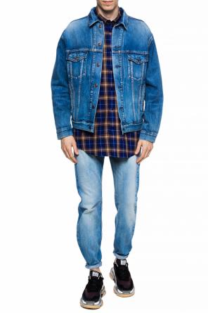 Logo-embroidered denim jacket, zdjęcie 2 Logo-embroidered denim jacket od Balenciaga